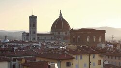 Basilica di Santa Maria del Fiore otherwise known as the Duomo in Florence, Tuscany, Italy. Stock Footage