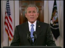 Introduction by first lady, pres Bush addresses convention via video-link News Clip
