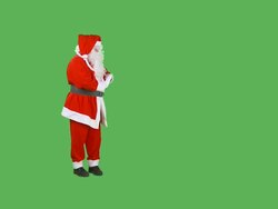 Santa Advertising Stock Footage