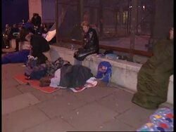 UK: LONDON: CROWDS GET READY FOR FUNERAL OF PRINCESS DIANA News Clip