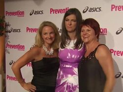 Mary Murcko (center) and Shannon Scott (right) at the Prevention Magazine's 1st Annual Hollywood Heroes Soiree at Beverly Hills CA. (Footage by WireImage Video/GettyImages) Stock Footage