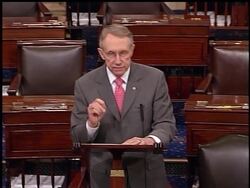 Sen. Majority Leader Harry Reid defends his view that the U-S is losing the war in Iraq after sharp criticism from the White House. News Clip