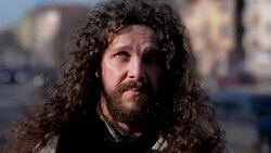 Looking in the camera Stock Footage