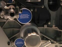 MS TU Cutaway of Ford Motor Company internal combustion engine at Detroit Auto Show / Detroit, Michigan, USA Stock Footage