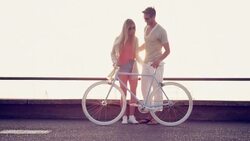 Couple at the beach Stock Footage
