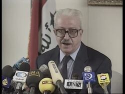 Iraqi Deputy PM presser News Clip