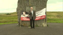 Jeremy Corbyn addressing a rally in Tredegar News Clip