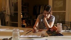 Art Class. Fashion Students Drawing Women's Fashions Stock Footage