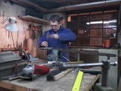 HD: Toolmaker Repairing A Tool Stock Footage