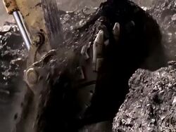 coal mine digger Stock Footage