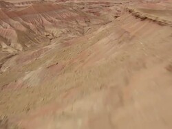 WS AERIAL View of Arizona Desert heading towards Grand Canyon / Arizona, United States Stock Footage
