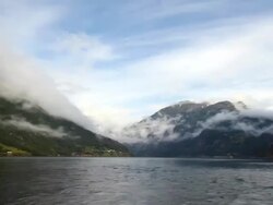 Fjord Timelapse Stock Footage
