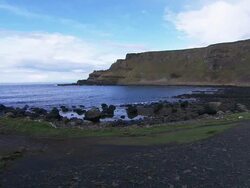 Rocky Irish coast, Giants Causeway, Northern Ireland Stock Footage