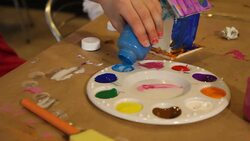 Painting Palette Stock Footage