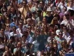 Hillary Clinton Holds Campaign Kick-Off Rally In NYC Stock Footage