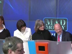 Nasdaq opening bell ringing ceremony with the stars of 'Mad Money' Stock Footage