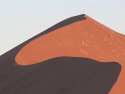 Sand dune, Sossusvlei, Namib-Naukluft, Namibia Stock Footage
