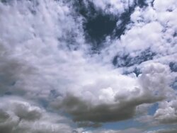 T/L Cumulus Clouds Stock Footage