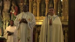 CLEAN : Another memorial for priest slain by jihadists on Assumption News Clip