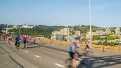 Portland Bridge Pedal Stock Footage