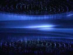 Blue Art Chaos Stock Footage