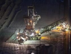 Open cast mining Stock Footage