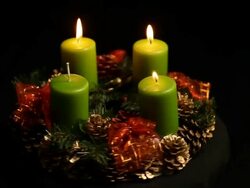 Advent wreath Adventskranz Stock Footage
