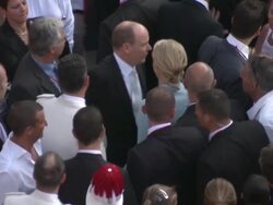 Princess Charlene and HSH Prince Albert II of Monaco at the Monaco Royal Wedding: First Appearance of Married Couple at Monaco . (Footage by WireImage Video/Getty Images Entertainment Video) Stock Footage