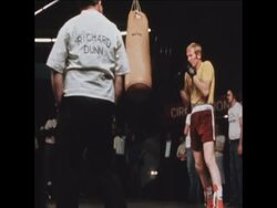 SYND 21 5 76 BOXING CHAMPION DUNN TRAINING AND AT PRESS CONFERENCE IN MUNICH News Clip