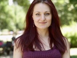 Young girl posing and looking at camera Stock Footage