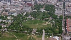 'WS HA AERIAL Shot of Washington Monument  / Washington DC, United States' Stock Footage