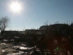 Aftermath of Hurricane Sandy in Breezy Point (5) Stock Footage