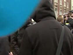 Protesters outside the Egyptian Embassy News Clip