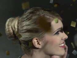 HD Super Slow-Mo: Female Gymnast Talking On The Phone Stock Footage