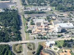 Aerial View of a City Hospital Complex Stock Footage