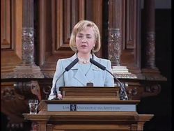 NETHERLANDS: HILLARY CLINTON ARRIVES FOR MARSHALL PLAN ANNIVERSARY News Clip