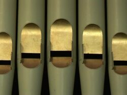 Church Organ Pipes 1 Stock Footage
