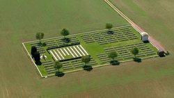 Mill Road Cemetery Aerials Near Thiepval News Clip
