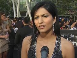 INTERVIEW: Tinsel Korey on being here, on her favorite scenes, on her favorite book at the 'The Twilight Saga: Eclipse' Premiere at Los Angeles CA. (Footage by WireImage Video/GettyImages) Stock Footage