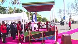CLEAN : Indian PM Modi visits Tanzania News Clip