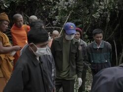 A traditional funeral in Laos Stock Footage