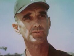 CU commanding officer discusses soldier training during Vietnam War Stock Footage