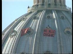 ITALY: ROME: BASQUE ENVIRONMENTALISTS PROTEST (2) News Clip