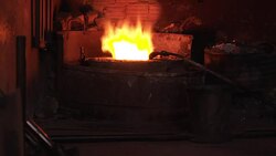 4K: Foundry furnace Stock Footage