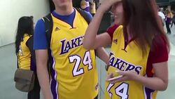 CLEAN : Lakers fans flock to see Bryant as he embarks on 20th season News Clip