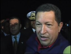 Chavez, Correa, Uribe arrive for regional summit, soundbites News Clip