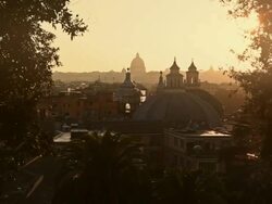 Rome from Pincio Hill Stock Footage
