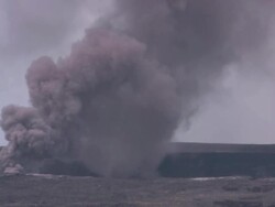 Hawaii volcano national park lava crater big island waikiki maui Stock Footage