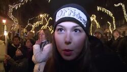 CLEAN: Hungarians protest en masse against new constitution News Clip