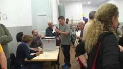 CLEAN : People in Barcelona vote in banned Catalonia referendum News Clip